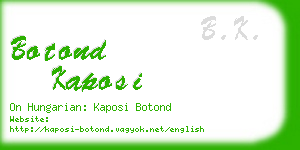 botond kaposi business card